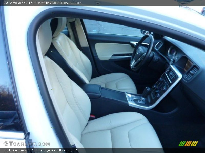Ice White / Soft Beige/Off Black 2012 Volvo S60 T5