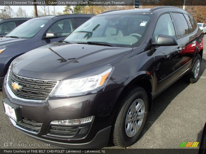 Cyber Grey Metallic / Dark Titanium/Light Titanium 2014 Chevrolet Traverse LS