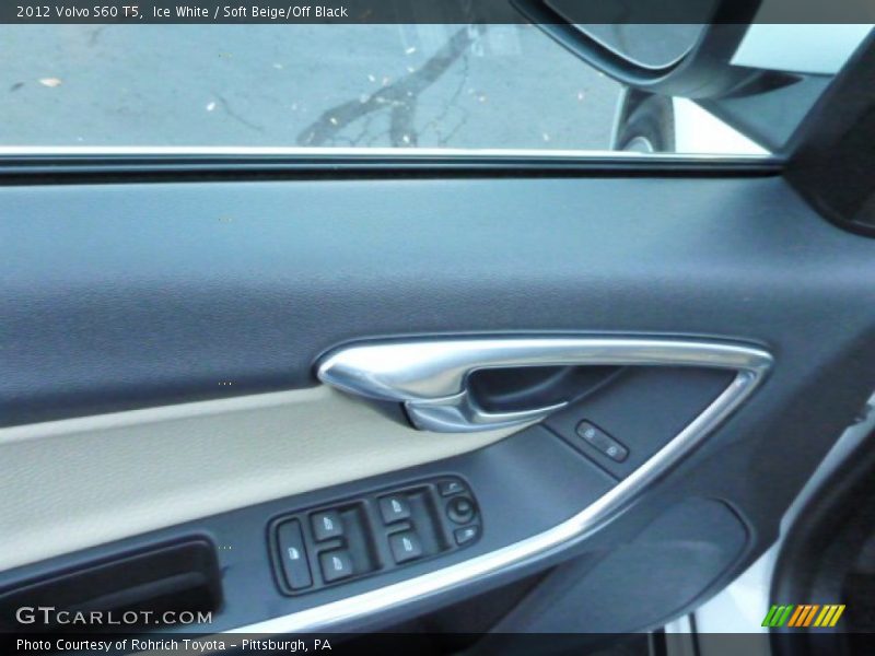 Ice White / Soft Beige/Off Black 2012 Volvo S60 T5