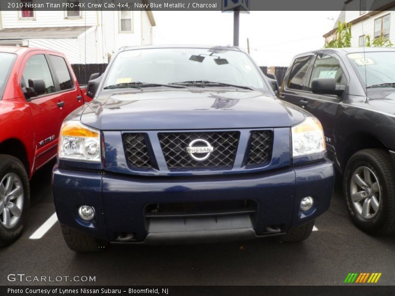 Navy Blue Metallic / Charcoal 2010 Nissan Titan PRO-4X Crew Cab 4x4