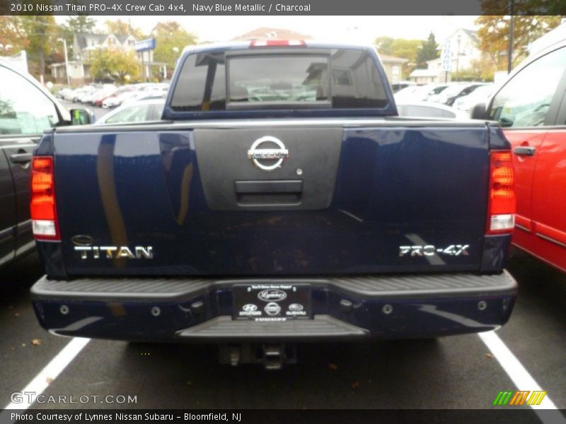 Navy Blue Metallic / Charcoal 2010 Nissan Titan PRO-4X Crew Cab 4x4