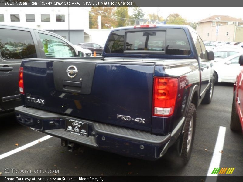 Navy Blue Metallic / Charcoal 2010 Nissan Titan PRO-4X Crew Cab 4x4