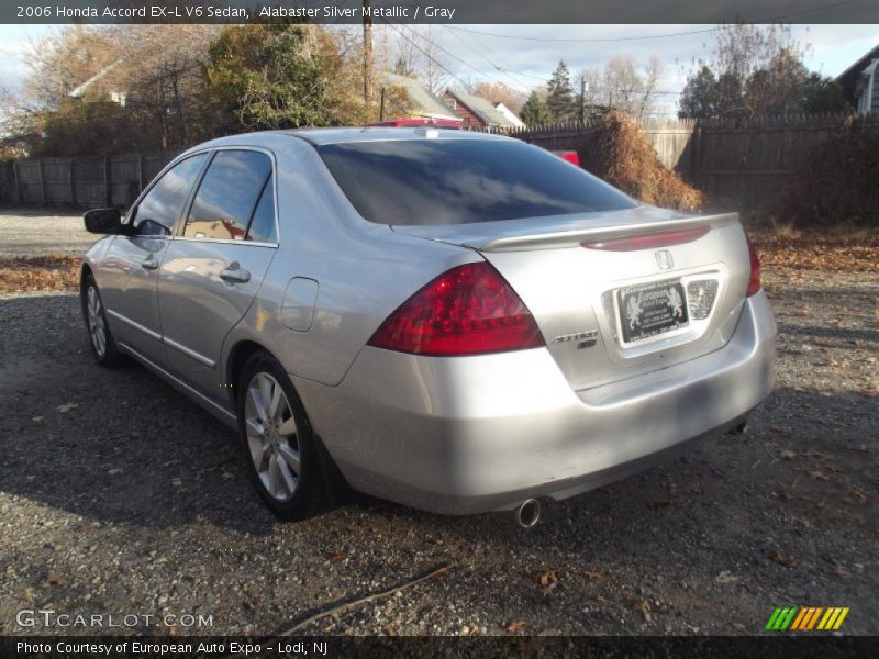 Alabaster Silver Metallic / Gray 2006 Honda Accord EX-L V6 Sedan