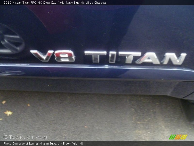 Navy Blue Metallic / Charcoal 2010 Nissan Titan PRO-4X Crew Cab 4x4