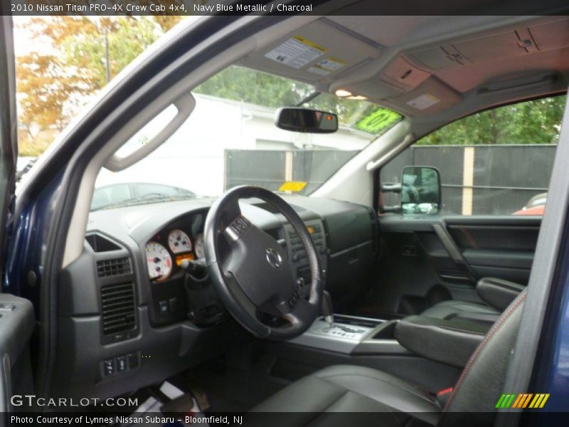 Navy Blue Metallic / Charcoal 2010 Nissan Titan PRO-4X Crew Cab 4x4