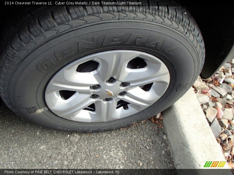 Cyber Grey Metallic / Dark Titanium/Light Titanium 2014 Chevrolet Traverse LS