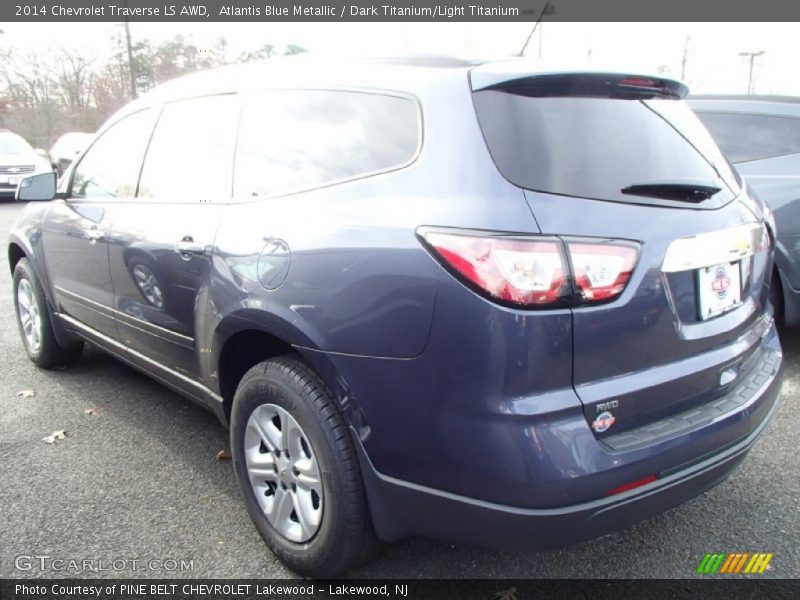 Atlantis Blue Metallic / Dark Titanium/Light Titanium 2014 Chevrolet Traverse LS AWD