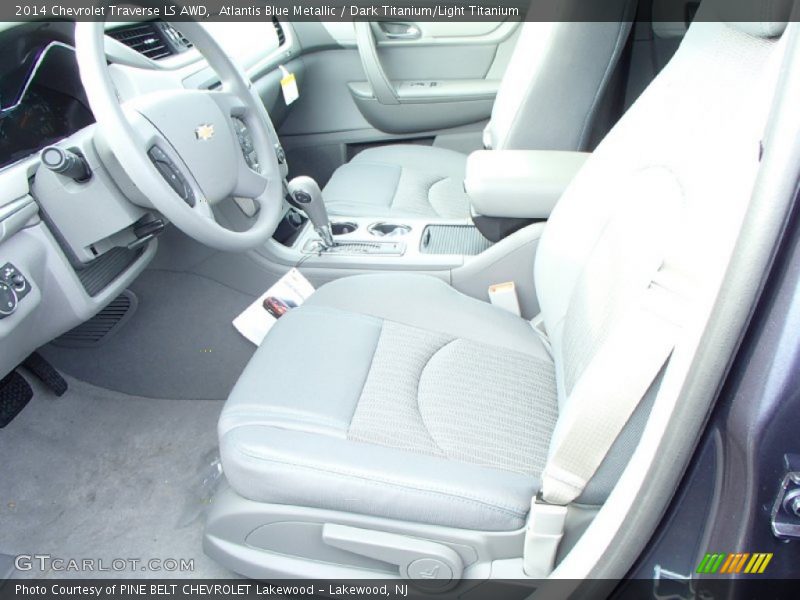 Atlantis Blue Metallic / Dark Titanium/Light Titanium 2014 Chevrolet Traverse LS AWD