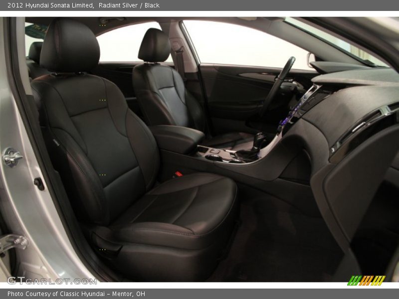 Radiant Silver / Black 2012 Hyundai Sonata Limited