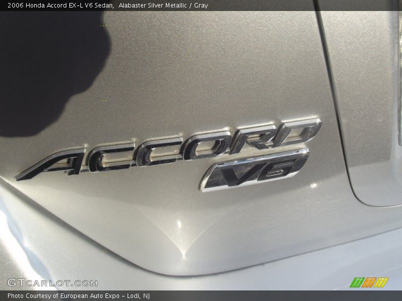 Alabaster Silver Metallic / Gray 2006 Honda Accord EX-L V6 Sedan