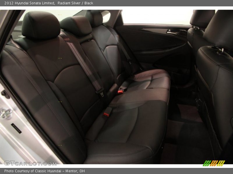 Radiant Silver / Black 2012 Hyundai Sonata Limited