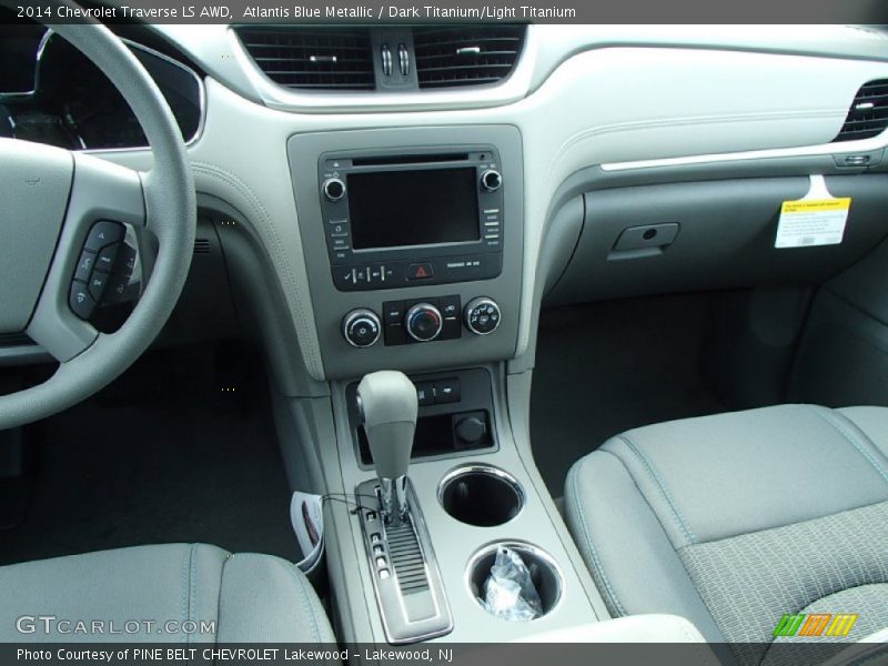 Atlantis Blue Metallic / Dark Titanium/Light Titanium 2014 Chevrolet Traverse LS AWD