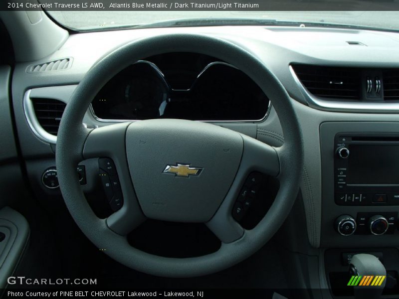 Atlantis Blue Metallic / Dark Titanium/Light Titanium 2014 Chevrolet Traverse LS AWD