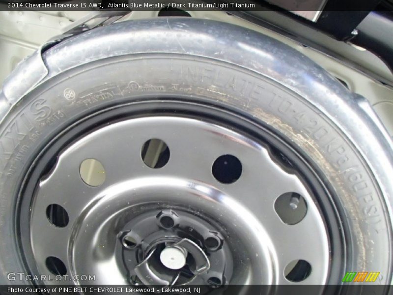 Atlantis Blue Metallic / Dark Titanium/Light Titanium 2014 Chevrolet Traverse LS AWD