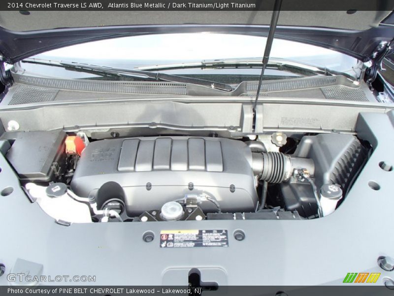 Atlantis Blue Metallic / Dark Titanium/Light Titanium 2014 Chevrolet Traverse LS AWD