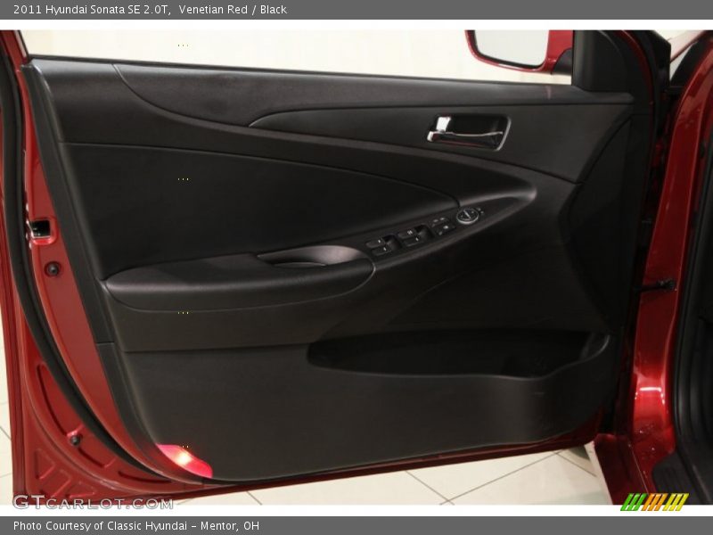 Venetian Red / Black 2011 Hyundai Sonata SE 2.0T