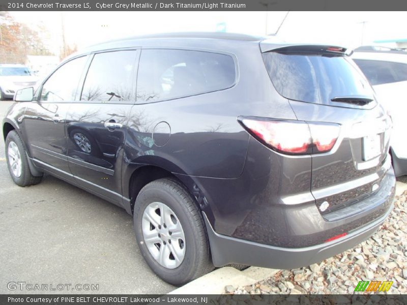 Cyber Grey Metallic / Dark Titanium/Light Titanium 2014 Chevrolet Traverse LS