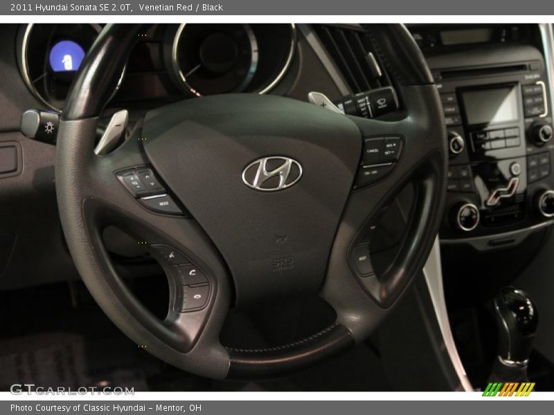 Venetian Red / Black 2011 Hyundai Sonata SE 2.0T
