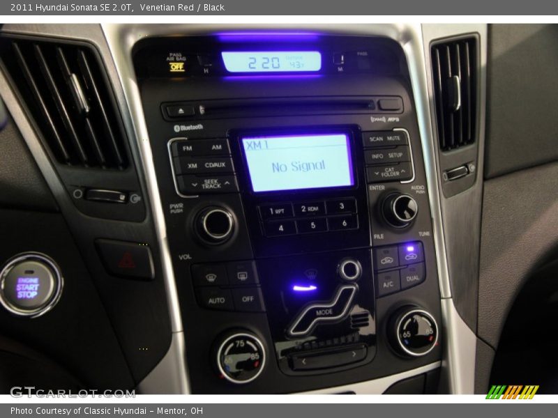 Venetian Red / Black 2011 Hyundai Sonata SE 2.0T