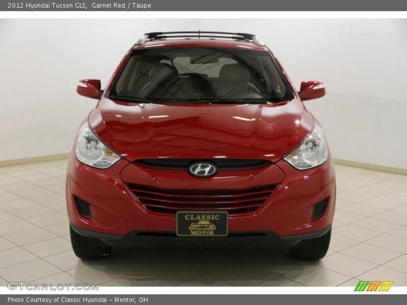 Garnet Red / Taupe 2012 Hyundai Tucson GLS