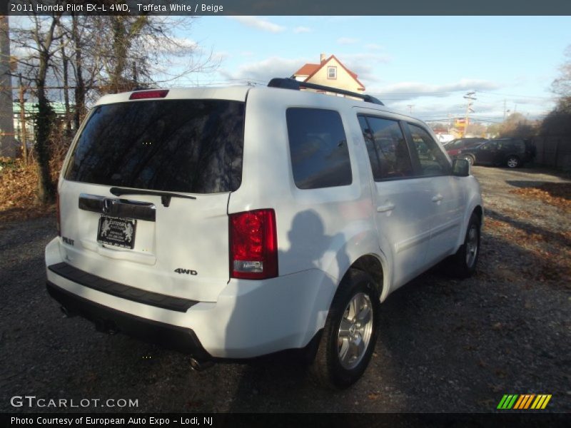 Taffeta White / Beige 2011 Honda Pilot EX-L 4WD