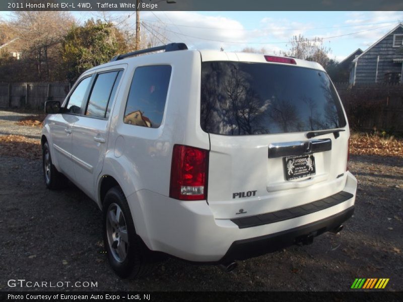 Taffeta White / Beige 2011 Honda Pilot EX-L 4WD