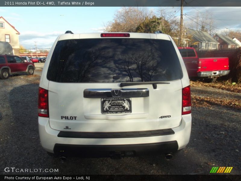 Taffeta White / Beige 2011 Honda Pilot EX-L 4WD