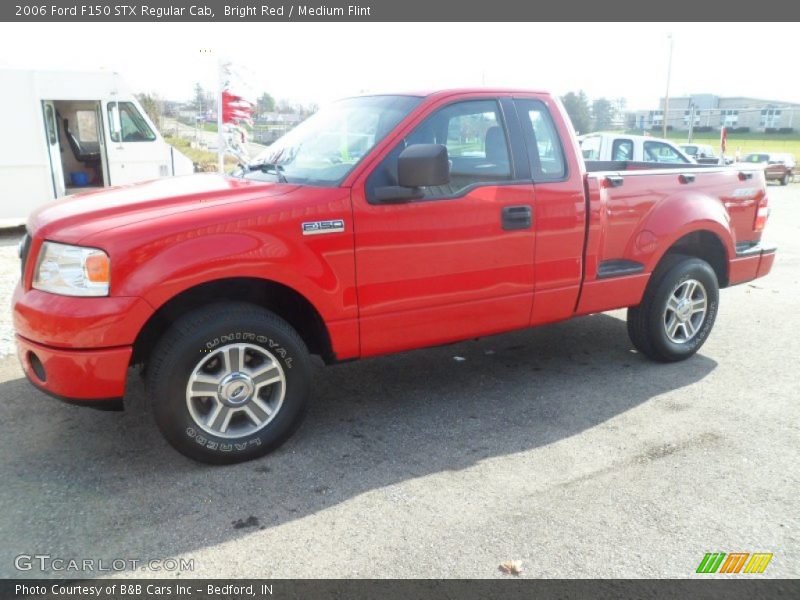 Bright Red / Medium Flint 2006 Ford F150 STX Regular Cab