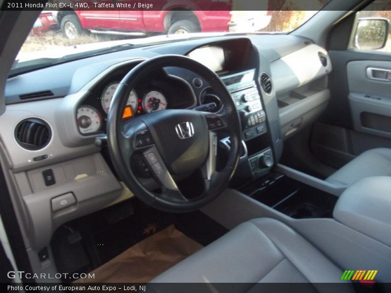 Taffeta White / Beige 2011 Honda Pilot EX-L 4WD