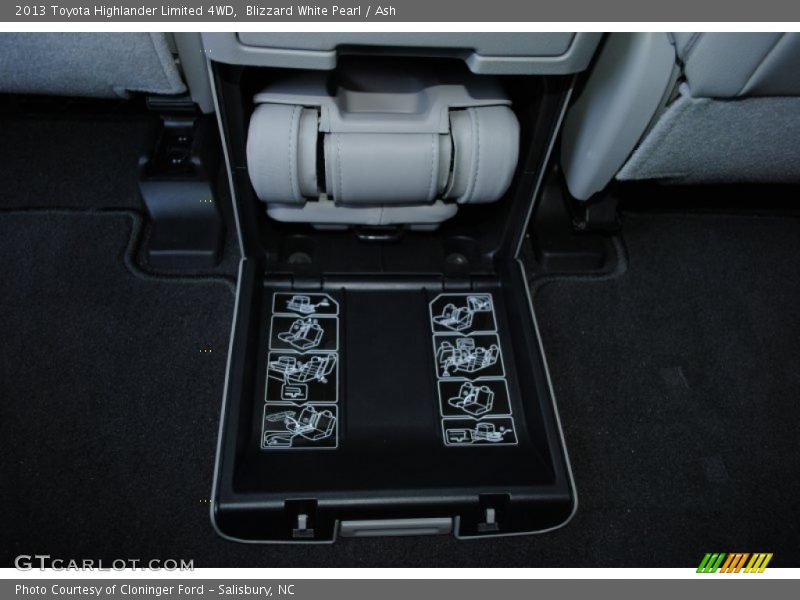 Blizzard White Pearl / Ash 2013 Toyota Highlander Limited 4WD