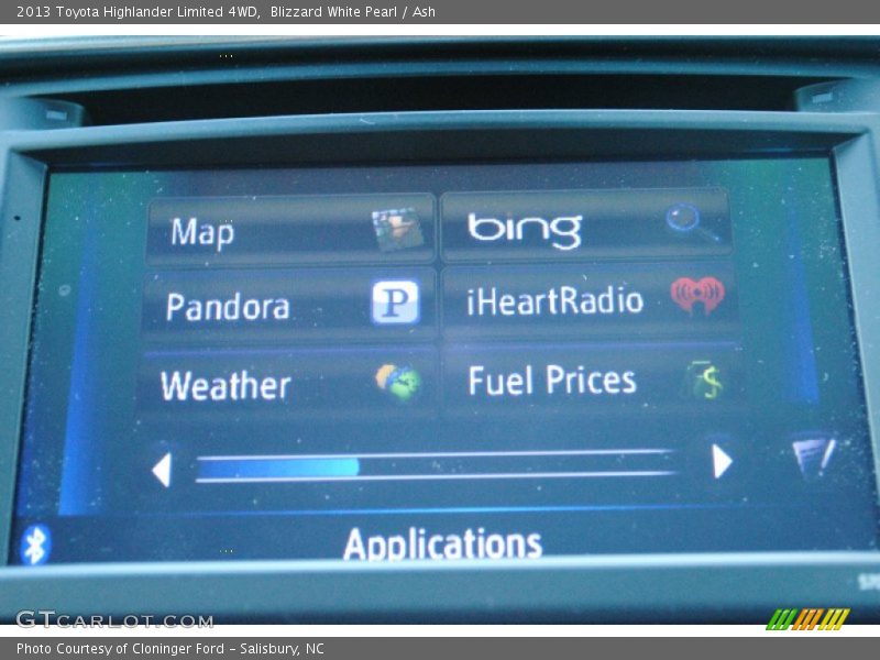 Blizzard White Pearl / Ash 2013 Toyota Highlander Limited 4WD