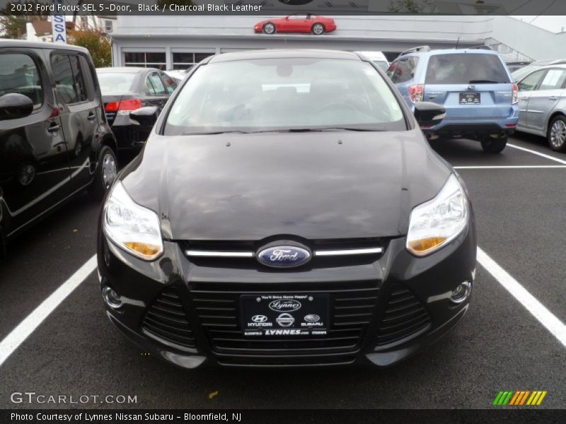 Black / Charcoal Black Leather 2012 Ford Focus SEL 5-Door