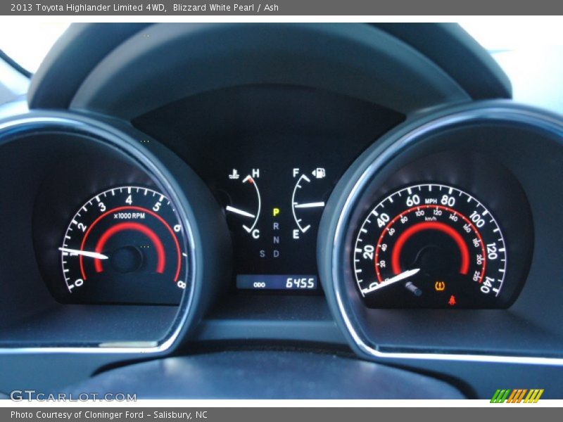 Blizzard White Pearl / Ash 2013 Toyota Highlander Limited 4WD