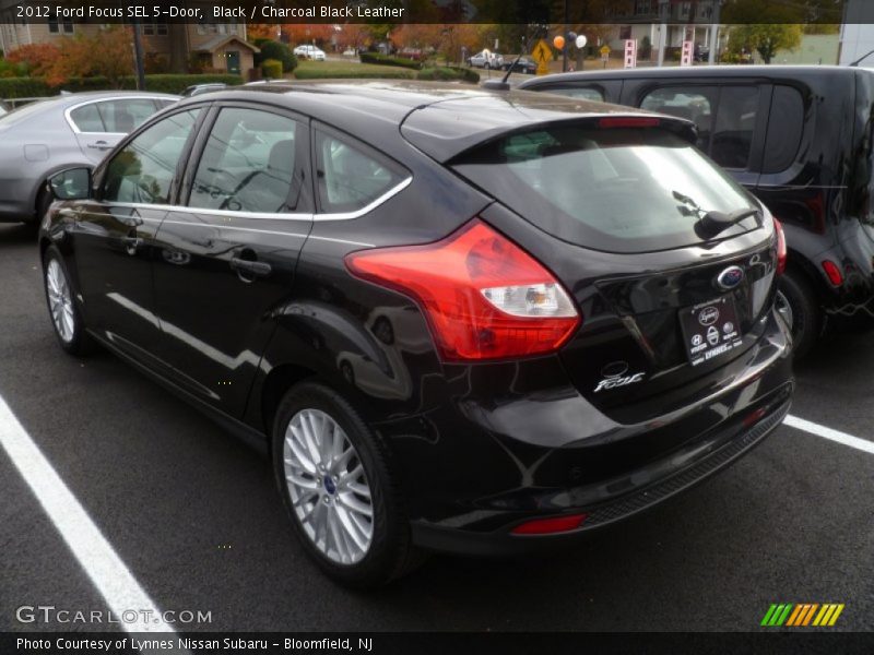 Black / Charcoal Black Leather 2012 Ford Focus SEL 5-Door