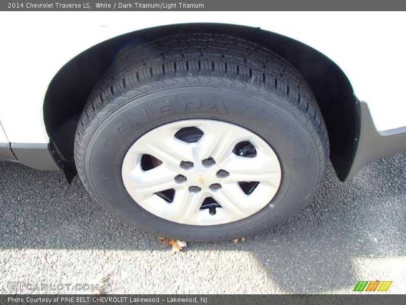 White / Dark Titanium/Light Titanium 2014 Chevrolet Traverse LS