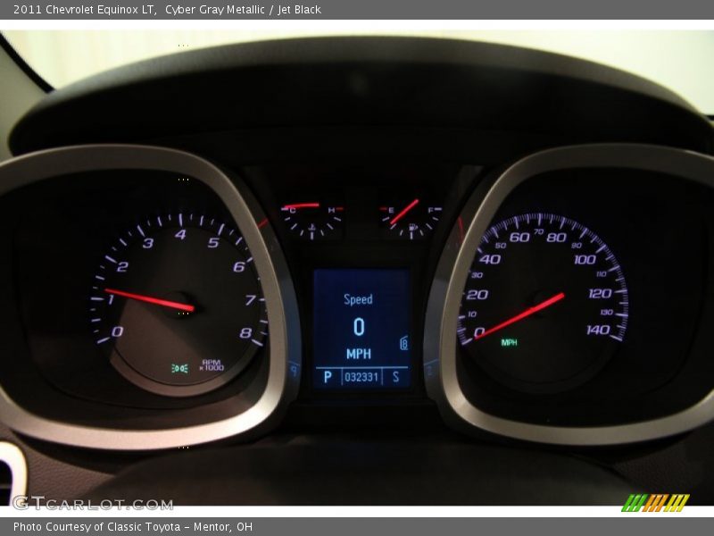 Cyber Gray Metallic / Jet Black 2011 Chevrolet Equinox LT