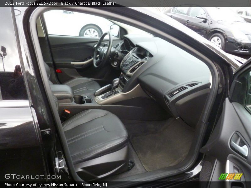 Black / Charcoal Black Leather 2012 Ford Focus SEL 5-Door