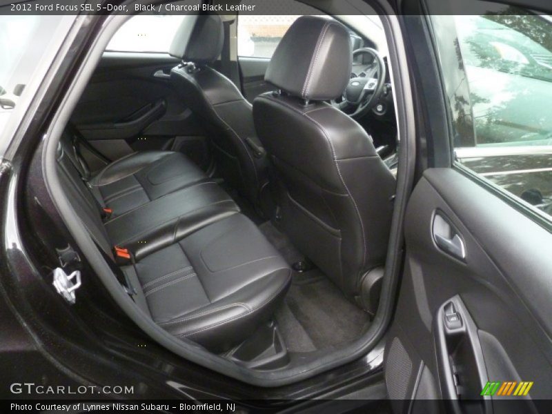 Black / Charcoal Black Leather 2012 Ford Focus SEL 5-Door