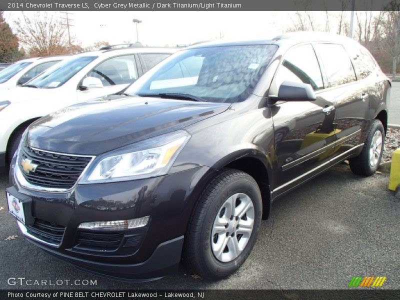 Cyber Grey Metallic / Dark Titanium/Light Titanium 2014 Chevrolet Traverse LS