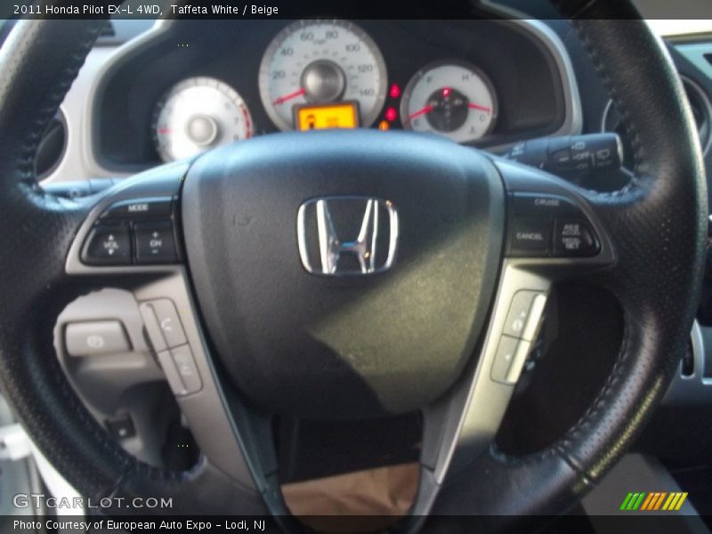 Taffeta White / Beige 2011 Honda Pilot EX-L 4WD