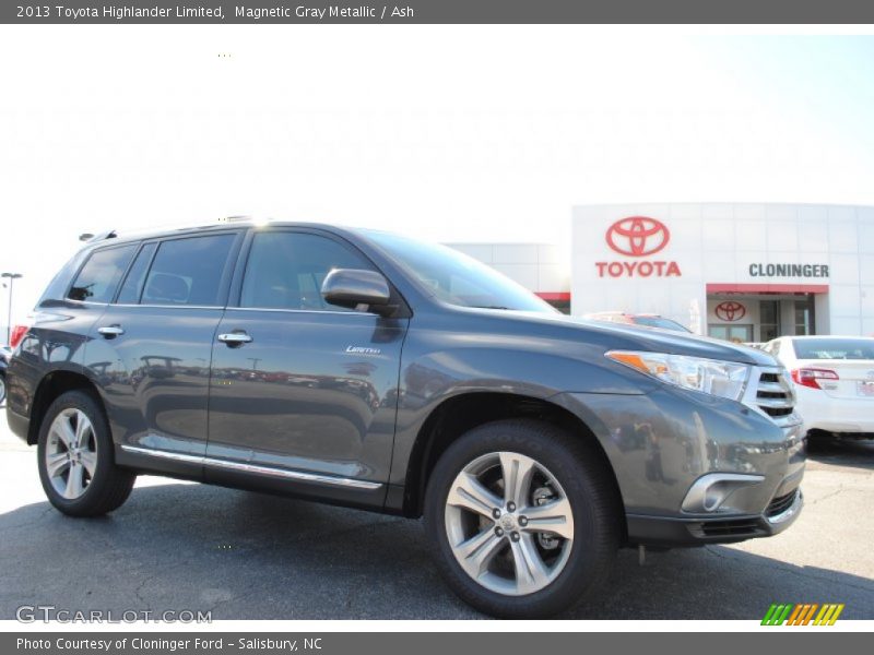 Magnetic Gray Metallic / Ash 2013 Toyota Highlander Limited