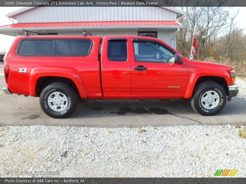 Victory Red / Medium Dark Pewter 2005 Chevrolet Colorado Z71 Extended Cab 4x4