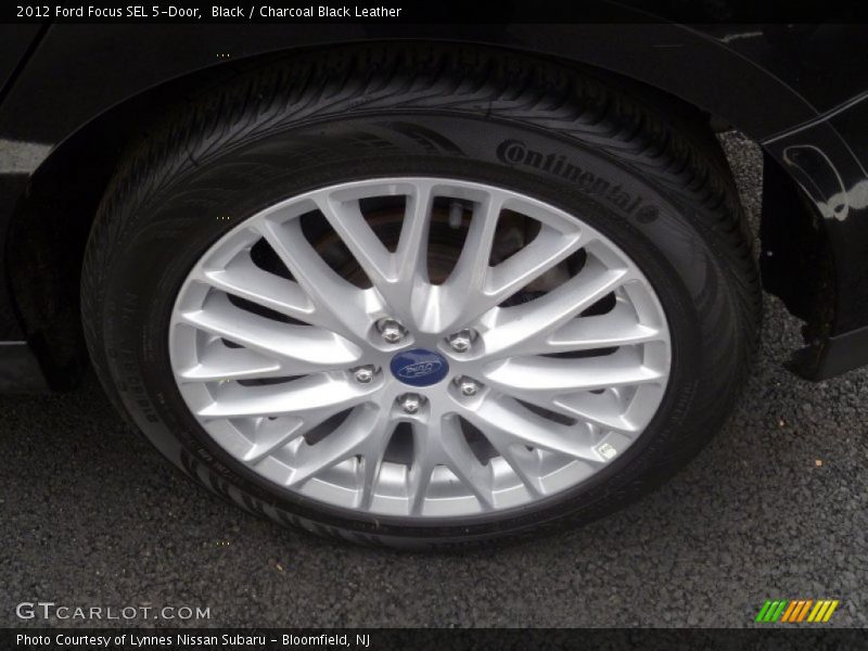 Black / Charcoal Black Leather 2012 Ford Focus SEL 5-Door