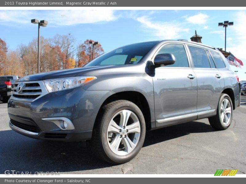 Magnetic Gray Metallic / Ash 2013 Toyota Highlander Limited