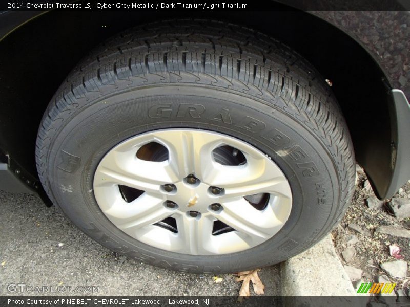Cyber Grey Metallic / Dark Titanium/Light Titanium 2014 Chevrolet Traverse LS