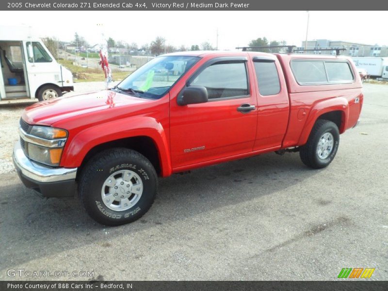 Victory Red / Medium Dark Pewter 2005 Chevrolet Colorado Z71 Extended Cab 4x4