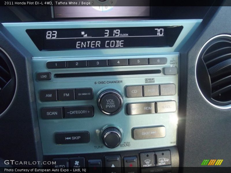 Taffeta White / Beige 2011 Honda Pilot EX-L 4WD