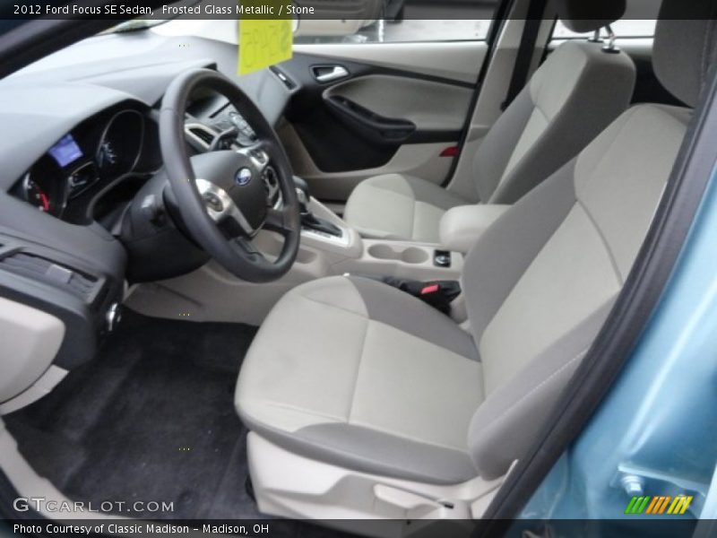 Frosted Glass Metallic / Stone 2012 Ford Focus SE Sedan