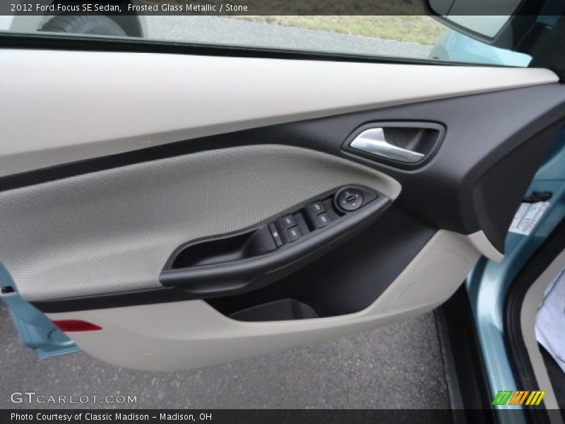 Frosted Glass Metallic / Stone 2012 Ford Focus SE Sedan