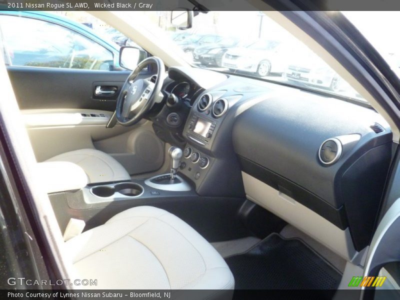 Wicked Black / Gray 2011 Nissan Rogue SL AWD